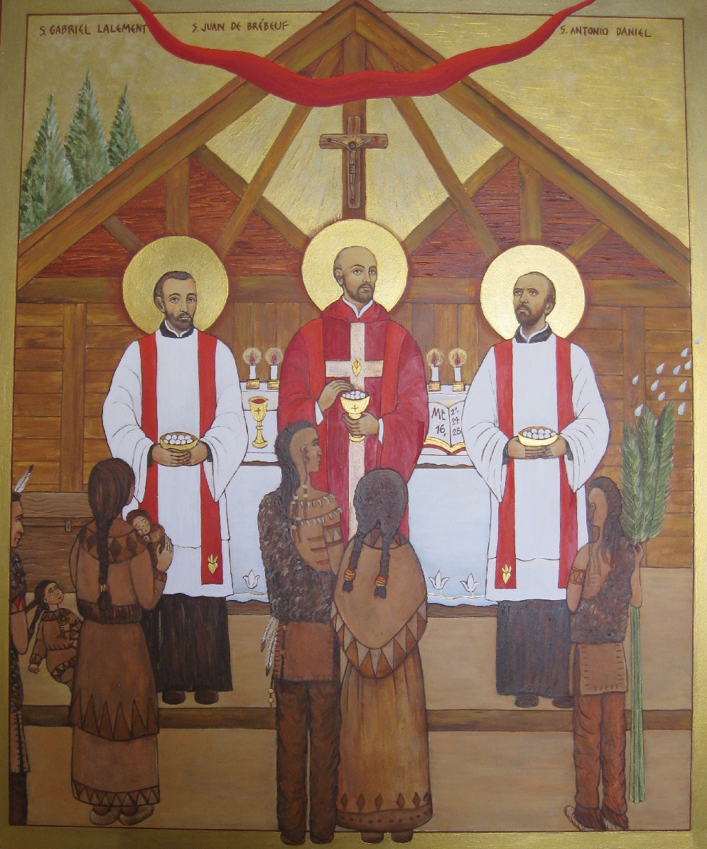 SAINTS GABRIEL LALEMANT, ANTOINE DANIEL, JEAN DE BREBEUF