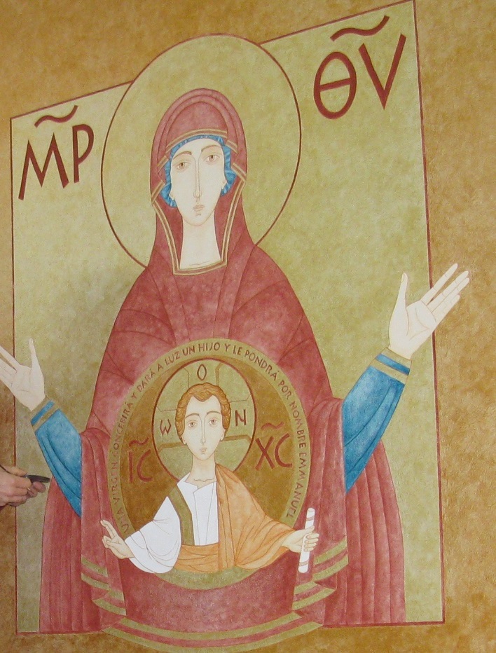 Virgen del Signo -Mural Vicaría Educación