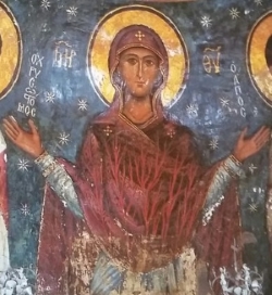 Theotokos fresco at Saint Catherine's Monastery, Mount Sinai, 15th century