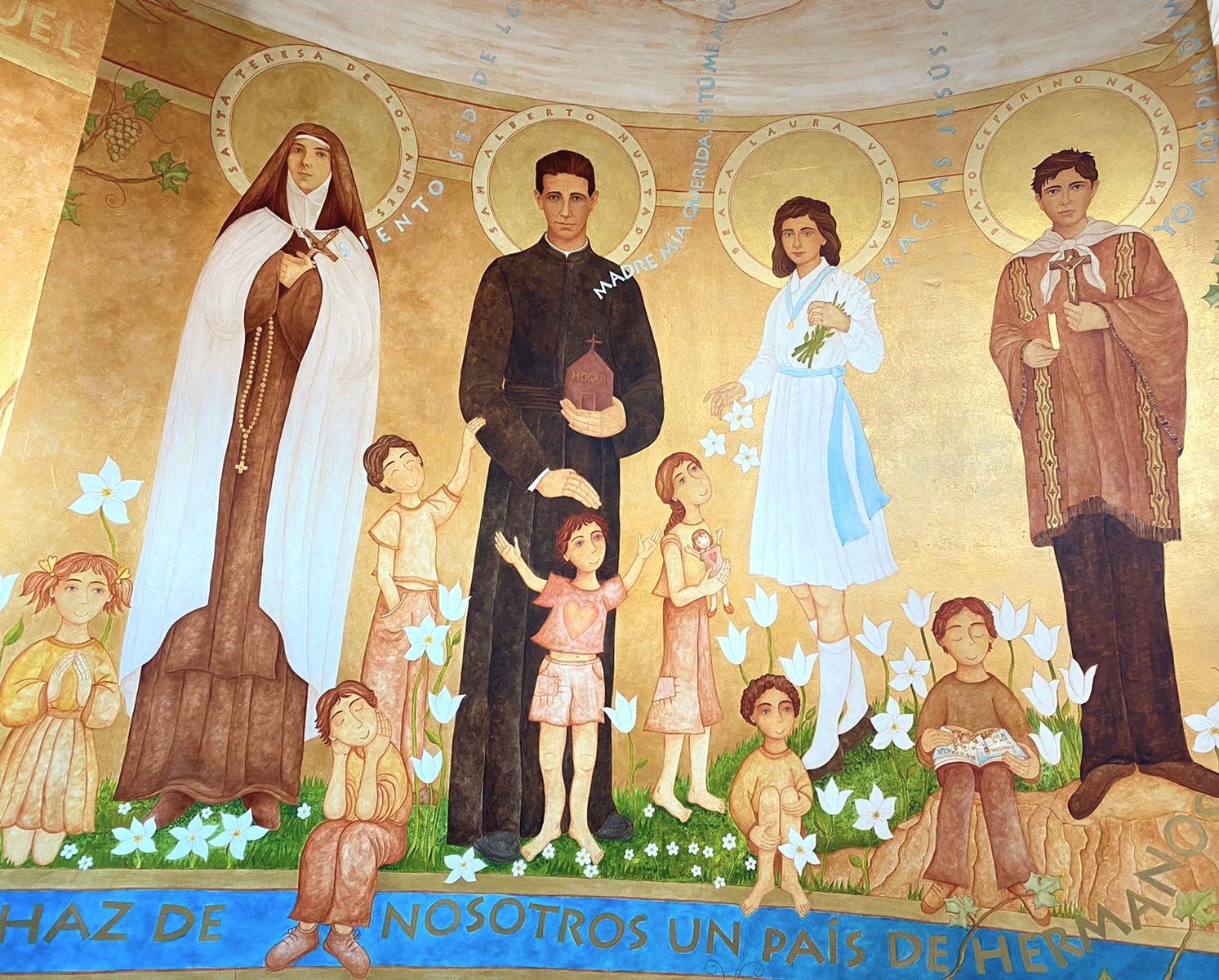 Santa Teresa de los Andes, San Alberto Hurtado, Beata Laura Vicuña, Beato Ceferino Namuncura