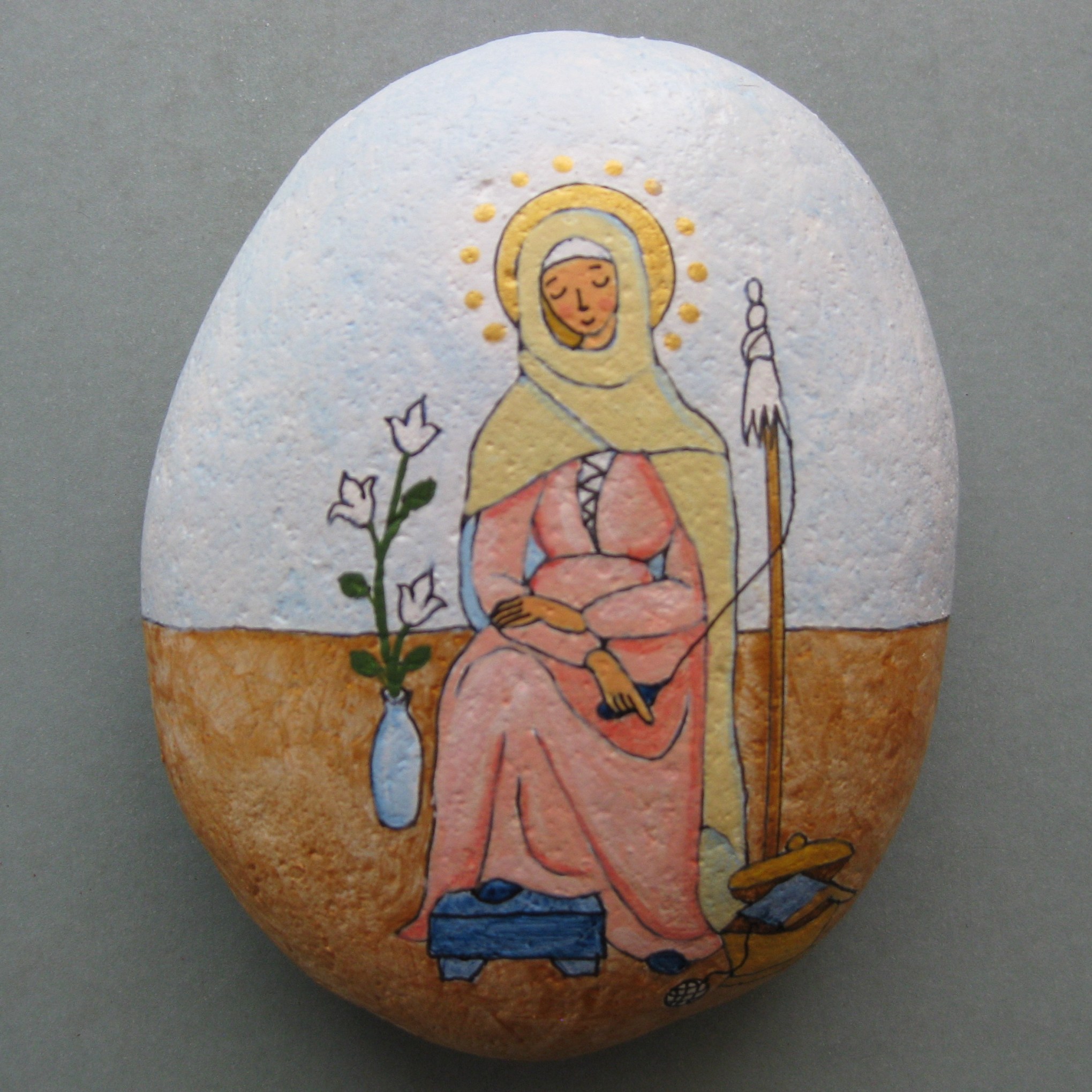 Mater Admirabilis depicted on stone.