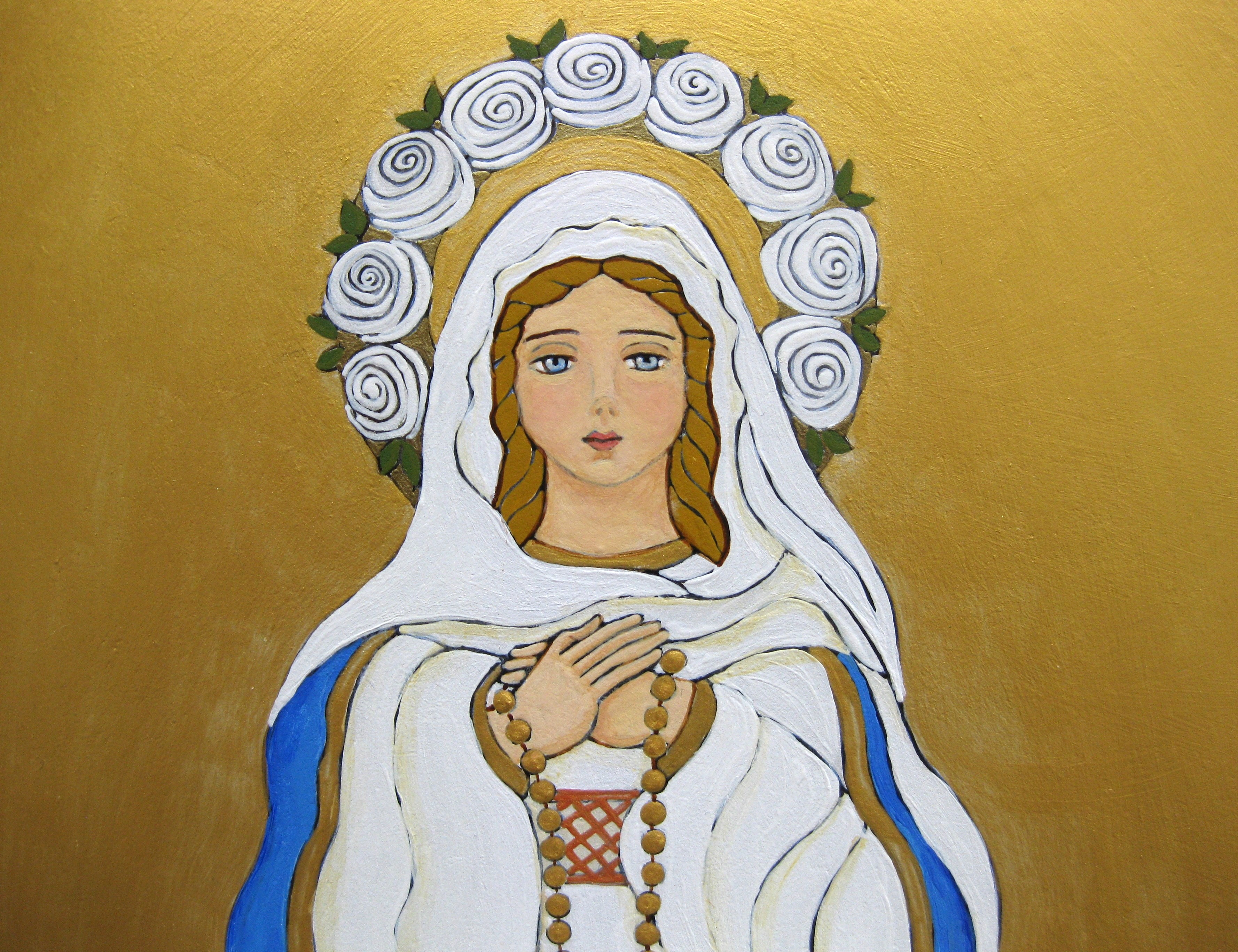 Virgen de Salta, Argentina.
Painting on wood.